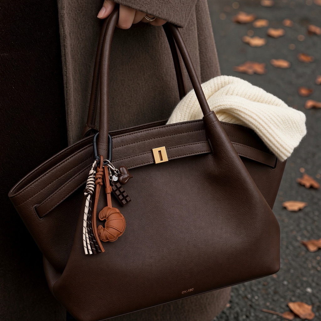 Croissant & Chocolate Bag Charm