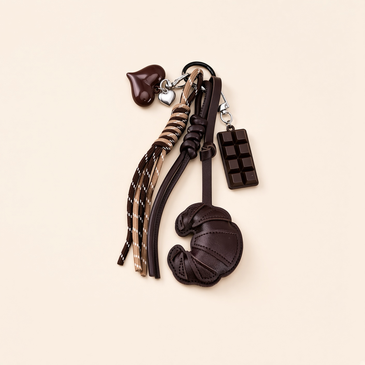 Croissant & Chocolate Bag Charm