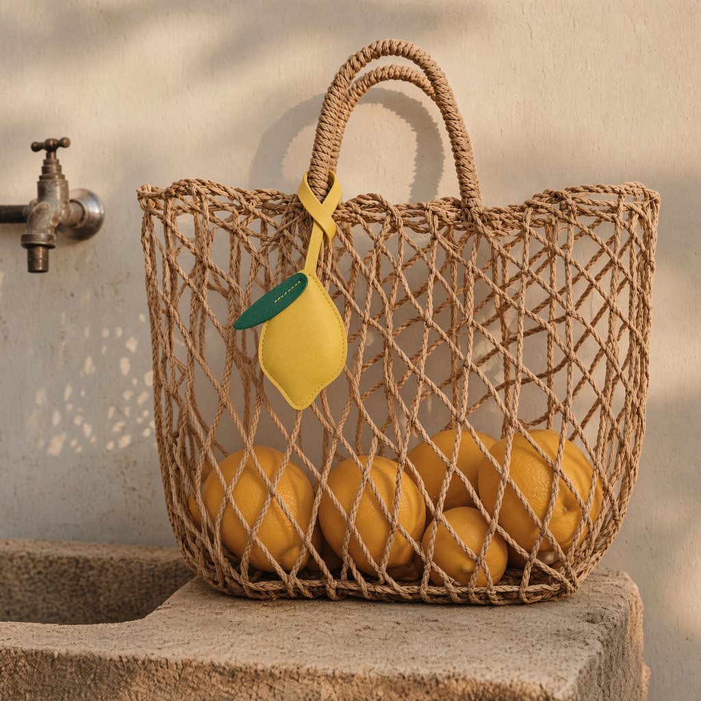 The Amalfi Lemon Bag Charm 🍋